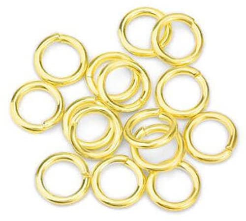 10pcs 304 Strong Stainless Steel Open Split Jump Rings Connector Jewellery Findings DIY Craft Loop No Fade Silver/Yellow Gold/Rose Gold/Black/Antique Bronze (12mm, 18k Yellow Gold Plated)