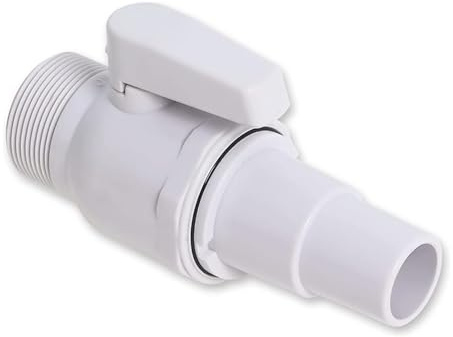 YuuFcy Absperrhahn Pool, Absperrventil Umdrehung für Skimmer, Pool Absperrhahn Schlauchadapter, Pool Zubehör Kolbenventil Schwimmbad Filterpumpe, Pool Filter Pumpe Schlauch Adapter Pool Zubehör (1PC)