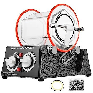 kg Rotations-Tumbler-Oberflächenpolierer Schmuckpoliermaschine KT6808 Endbearbeitungsmaschine mit Polierperle zum Anfasen