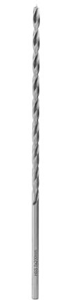 ENT 50449 Broca de madera de espiral Ø 9 mm, extra larga de 200 mm, HSS-G, con punta de centrado y cortador preliminar, D 9 x NL 135 x GL 200 mm, vástago cilíndrico