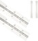 Qrity 2 Piezas Bisagras Piano, Bisagra Continua para Muebles, Bisagras de Armario, Bisagras de Piano de Acero Inoxidable, 300mm (12 Inch), Plata