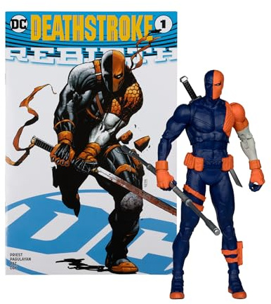 McFarlane Toys - DC Direct Page Punchers Deathstroke (DC Rebirth) 17,8 cm Figur mit Comic