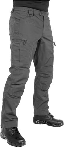 ACE Schakal Einsatzhose - Taktische Ripstop-Hose lang für Herren - Wanderhose mit 35% Baumwolle für Männer - Grau - 34/32
