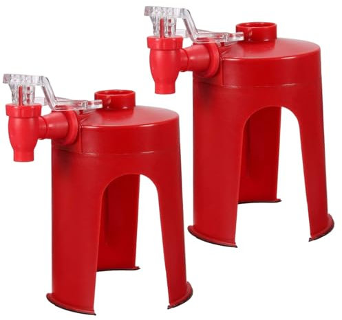Dispensateur de boisson avec robinet, distributeur de soda, distributeur de bouteille de soda en plastique 2 pcs avec robinet, distributeur de soda à la fuite, distributeur de boissons sans touche sa