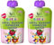 biozentrale BioKids Fruchtmus Apfel Banane Himbeere Hafer | 12 x 90g | Fruchtiger Snack ohne Zuckerzusatz | Vegan (Packung mit 2)