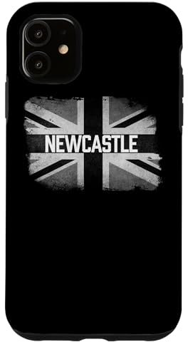 iPhone 11 Newcastle | British United Kingdom Black & White Flag UK Case