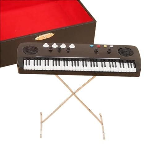 Mini Musikinstrument Dekor 14 Cm Miniatur Elektronische Orgel Mini Musikinstrument Modell Ornamente Elektronische Tastatur