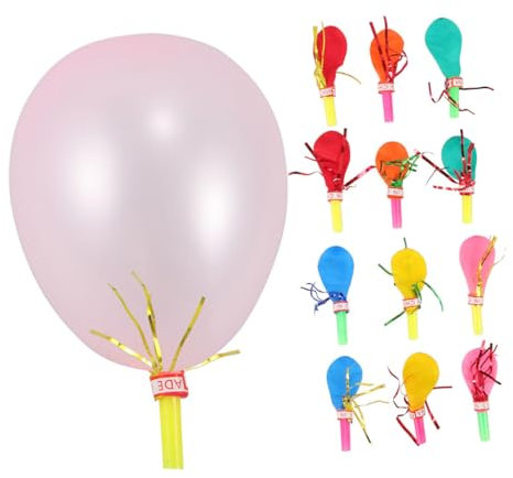 KONTONTY 200pcs Multi Balloons for Boys and Girls Game Balloons Christmas Carnival Decorations Birthday Party Whistles Noisemakers Safe Boys and Girls Toys