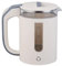 Stainless Steel Water Kettle 1.2L 1000W Borosilicate Glass Electric Kettles Fast Boil & Quiet Water Boiler and Heater for Coffee or Tea, BPA Free, Auto Shut-Off and Boil Dry Protection (Beige)