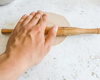 Thin Wooden Rolling Pin for Roti, Chapati (Yuktha)