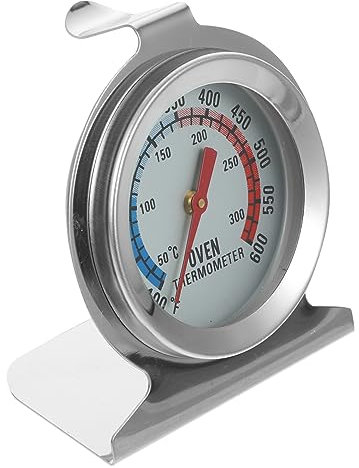 KOCKSHION Termometro da Forno Esterno in Acciaio Inox per Alimenti Barbecue Termometro Digitale Preciso Resistente al Calore per Cucina Forni