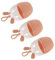 SAFIGLE 3Pcs Makeup Sponge Holders with Cute Design Dustproof and Portable Makeup Egg Storage Box for Clean Dry Sponges for Home Travel