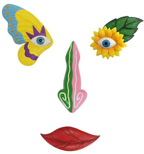 Yarryuter Tree Face Decor Outdoor, Tree Art Decoration, As Shown Resin Suitable for Tree and Wall Decoration