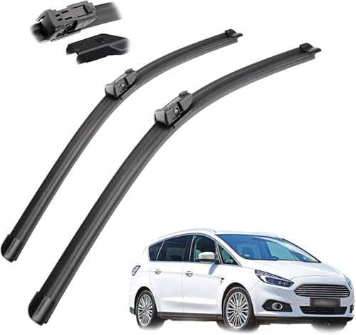 Front Scheibenwischer für Ford S-max 2006 2007 2008 2009 2010 2011 2012 2013 2014 2015, Scheibenwischer Vorne Wischer Scheibenwischerblätter Set für Frontscheibe Auto Wischerblätter Set