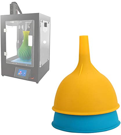 3D Printer Accessories, Photosensitive Resin Paper Funnel Silicone Funnel for Resin Printing Material