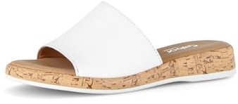Gabor Damen Pantoletten, Frauen Clogs, Pantoletten,Moderate Mehrweite (G),Weiss (50),39 EU / 6 UK