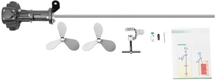 WFIETN - Edelstahl Pneumatischer Rührwerk, 1/2 PS Pneumatische Farbmischmaschine, bis zu 50 Gallonen Farbe, Horizontale Platte Rührer Farbmischer Luftrührwerk für Aufrühren Beschichtungen