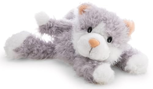 NICI Kuscheltier Katze Felli 20cm - grau - 62953 | Stofftier aus weichem Plüsch, niedliches Plüschtier zum Kuscheln und Spielen, für Kinder & Erwachsene, tolle Geschenkidee
