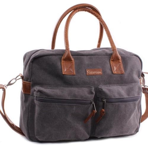 Kidzroom Diaper Bag Vision of Love - Made of Sturdy, Waterproof Polyester - Ideal for travel - Black - Grey One