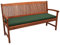 Beautissu Loft BK Auflage Bankkissen 180x48x5 cm Sitzkissen für Gartenbank Polster Auflage Gartenmöbel Polsterauflage mit Oeko-Tex Zertifikat - Kissen Dunkelgrün