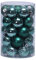 FeiliandaJJ 34PCS 4CM Weihnachten Deko Matt Glänzend Kugel Boxed Christbaumkugeln für Weihnachtsbaum Party Home Hochzeit (M)