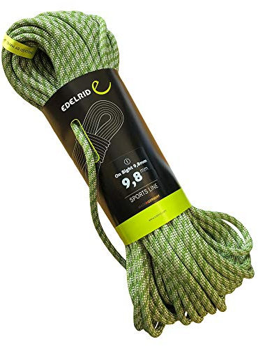 Edelrid Kletterseil On Sight 9,8 mm (dynamisches Einfachseil), Farbe:Green, Größe:40 Meter