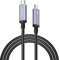 10ft (3m) Thunderbolt 3 Cable, 100W 20Gbps, Nylon Braided, Thunderbolt 3 to Thunderbolt 3 Cord, for Thunderbolt 3 (USB C) Hub, Adapter, Devices, 20V/5A