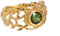 Ravishing Impressions Cocktailring mit Chromdiopsid, 925er-Sterlingsilber, vergoldet, feiner Schmuck für Damen und Mädchen, Größe 1/2, Stein:, Diopsid