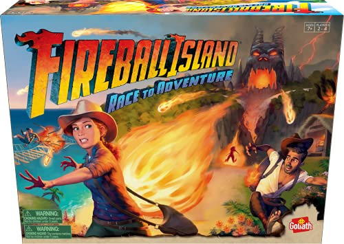 Goliath Games 919445.002 Fireball Island Familienspiele | ab 7 Jahren | für 2-4 Spieler, gemischt