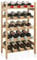 SMIBUY Bambus-Weinregal, 20 Flaschen-Display-Halter, 5-stöckige freistehende Lagerregale für Küche, Speisekammer, Keller, Bar (natürlich)
