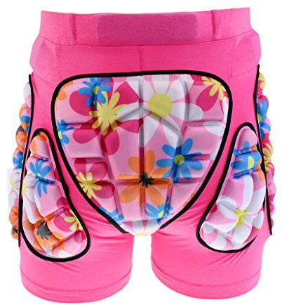 Deluxe gepolsterte Eiskunstlauf-Shorts für Kinder, Jungen und Mädchen, 3D-Schutzpolster für Hüfte, Steißbein und Hintern