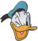 Mickey Mouse Donald Duck - Toppe termoadesive Patch Toppa ricamate, misura: 7,4 x 7 cm