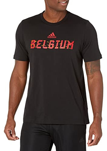 adidas World Cup 2022 Tee T-Shirt à Manches Courtes, Noir (Belgique), M Hommes