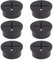 DBOO 6 Pcs Flexible Desk Hole Grommet 25mm / 1 Inch Black Cable Cord Cover & Wire Organizer