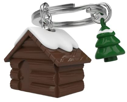 METALMORPHOSE - Porte-clés Chalet & son sapin - MTM150-01