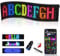 DIYOYOTM Led Anzeigetafel, 47.5 X 12cm Led Anzeige Programmierbar, Led Laufschrift, Leuchtreklame Personalisiert, Leuchtschild FüR Auto, Text, Graffiti, Smart App, Bluetooth Usb 5v