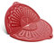 BIGOWL Silicone Splatter Screen For 10, 11 and 12 Inch Frying Pan, Foldable Splash Guard, Multi-Use Grease Splatter Guard/Trivet Mat, 12 Non-Stick Oil Splatter Guard, Dishwasher Safe, BPA Free, Red