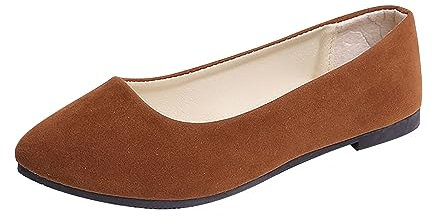 Women's Ballet Flats Pumps Ballerina Elastic Low Wedge Sandals Round Toe Comfy Dolly Shoes Slip On Work Office Ladies Shoes Orange