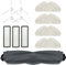 Waremax Ersatzteile Zubehörset für Dreame D10s / Dreame D10s Pro Staubsauger, 1 Hauptbürste, 3 Filter, 4 Seitenbürsten, 4 Mopptüchern