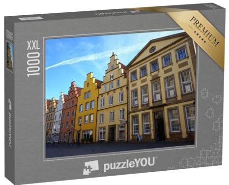 Puzzle 1000 Teile XXL „Bunte Häuser, Osnabrück“ – aus der Puzzle-Kollektion Osnabrück
