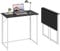 Dripex Folding Desk Foldable Small Computer Desk Writing Table for Small Place Easy Assembly, Black