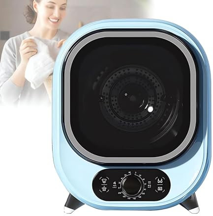 DPLXFPP Mini Essoreuse – Capacité De Charge 0,8 Kg, Petit Sèche-Linge, Sèche-Linge Portable À Condensateur, Capacité De 5 Kg, Sèche-Linge Ventilé, pour Petits Vêtements,B