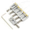 Domofa Piezo Bridge Pickup Upgraded Version Guitar Tremolo Bridge Sättel mit Piezo-Tonabnehmer 10,5 mm Saitenabstand für Strat oder Tele E-Gitarre, Chrom