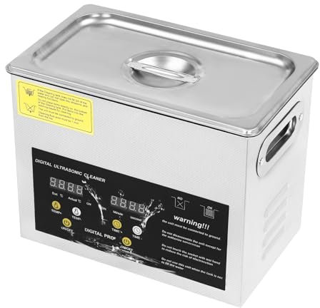 Ultrasonic Cleaner, 3.2L Jewellery Cleaner 40KHz, 120W Stainless Steel Ultrasonic Cleaning Machine for Cleaning Jewellery Rings Glasses Watches Denture