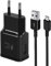 L2M1 Caricatore Caricabatterie Ricarica Rapida Nero Spina con Cavo per Samsung Galaxy J2 Core / J2 Pro 2018 / J3 2018 / J4 / J4 Core / J4+ Plus Più / J6 / J6+ Plus Più