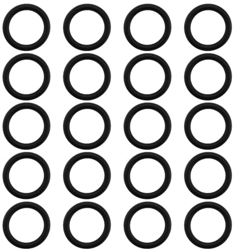 EMSea 20PCS Rubber O-Ring Washer Seals Compatible with Karcher Compatible with Puzzi Carpet Cleaners 10mm ID 14mm OD 2mm Width Washer Gasket Sealing (Black)