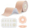 Baxcdyswe Klebe BH, Große Brust Boob Tape Körperband für Brustlifting mit 2 Wiederverwendbare Nippelpads Unsichtbarer für BH Ohne Trägerloser und Rückenfrei, Abendkleider, Ballkleid, Hochzeitskleid
