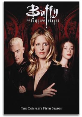LMJUSNEFNC Buffy Filmposter The Vampire Slayer, dekoratives Gemälde, Leinwand, Wandposter und Kunstdruck, moderne Familienschlafzimmer-Dekoration, Poster, 20 x 30 cm