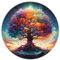 Puzzles de 1000 pièces, Puzzle Rond Arbre de Vie, pour Adultes et Enfants à partir de 12 Ans. Puzzle en Carton, Jeu éducatif, Jouet de défi. Taille : 67,5 x 67,5 cm.