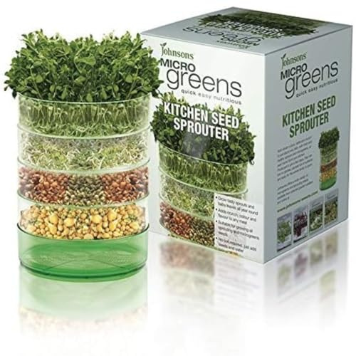 Johnsons Seed Microgreens Kitchen Seed Sprouter, Green